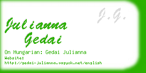 julianna gedai business card
